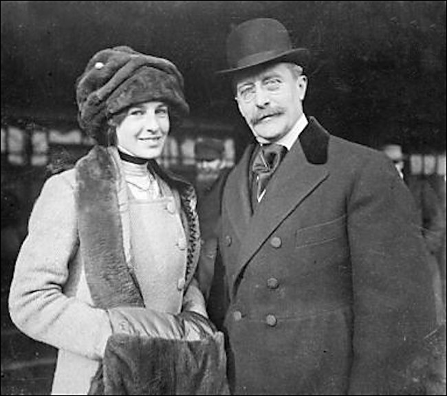 The real Harry Selfridge with his daughter Rosalie